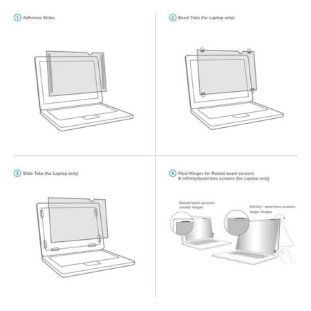 Targus Filtro de Privacidad para Laptop 14'', Widescreen, Transparente - Imagen 3
