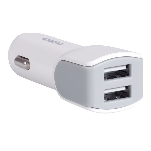 Cargador para Auto Mobo 2 Puertos USB-A Blanco