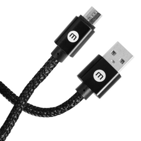 Cable Mobo Caucho Lightning Negro 2M