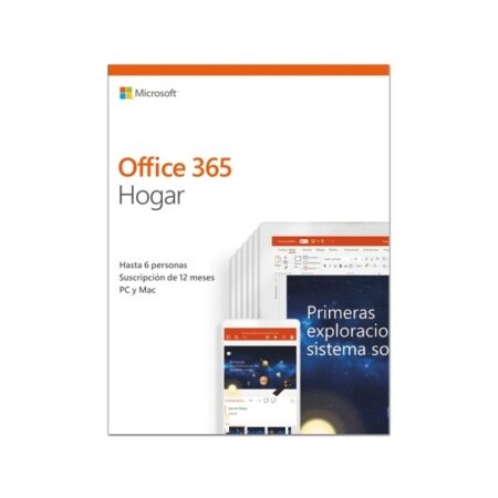 Microsoft Office 365 Hogar, 64-bit, 6 PC, Español, Windows/Mac