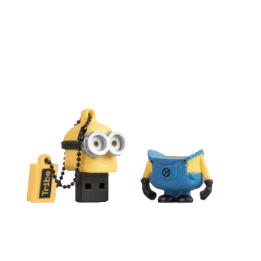 Memoria USB Tribe Minions Bob, 16GB, USB 2.0, Azul/Amarillo