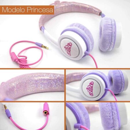 iFrogz AUDIFONOS para NIÑOS ERGONÓMICOS (Princesa) - Imagen 2