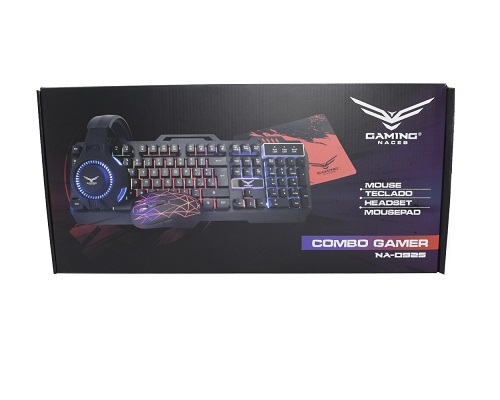 Kit Gamer 4 en 1 Naceb Teclado + Mouse + Audífonos + Mousepad - Imagen 5