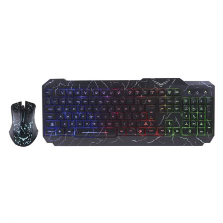 Kit Gamer de Teclado y Mouse Naceb, Alámbrico, USB, Negro