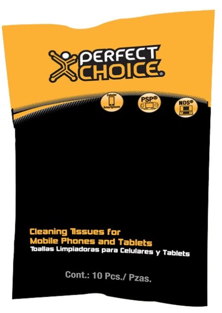 Perfect Choice Toallas Limpiadoras para Celulares y Tabletas