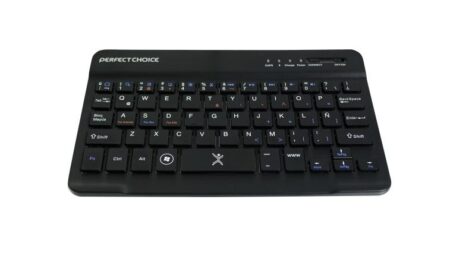 Teclado Perfect Choice Mini, Bluetooth, USB, Negro - Imagen 2