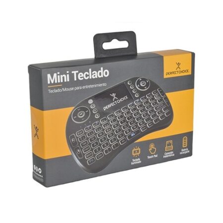 Perfect Choice Mini Teclado de Entretenimiento, Inalámbrico, Negro - Imagen 2