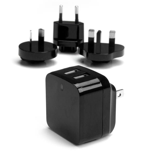 Cargador de Pared USB para Tabletas/Smartphones, 2x USB 2.0 - Imagen 2
