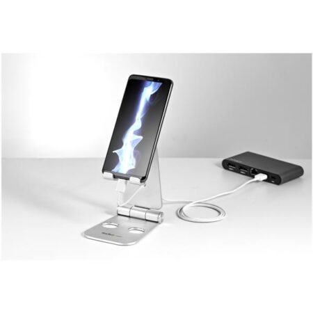 Base para Celular y Tablet max. 13", Plata - Imagen 4