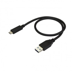 Cable USB A Macho - USB C Macho, 50cm, Negro