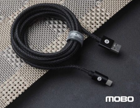 CABLE MOBO DURABLE TIPO C NEGRO 2M CBLUSDRLNETIPOC