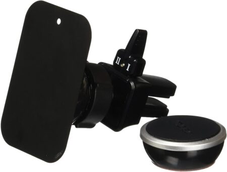 PORTA TELEFONO 2 CABEZAS DE VENTILADOR PARA AUTO NEGRO - Imagen 5