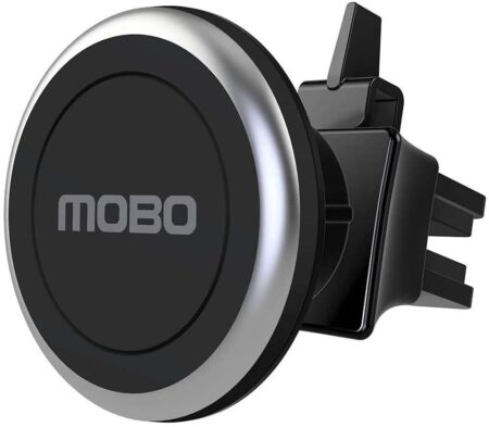 PORTA TELEFONO 2 CABEZAS DE VENTILADOR PARA AUTO NEGRO - Imagen 3
