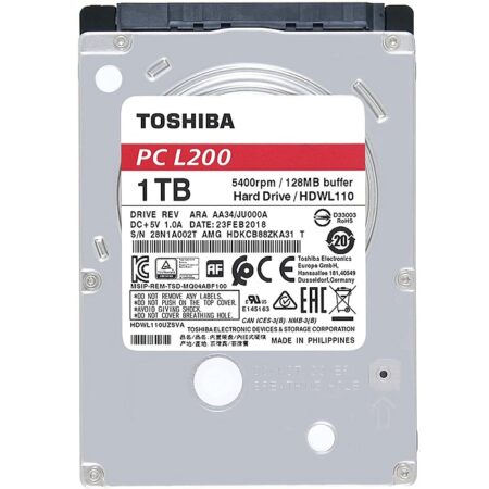 DISCO DURO TOSHIBA 1TB 2.5 SATA3 L200 HDWL110UZSVA - Imagen 3