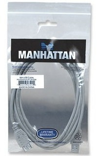 Cable Extension USB Macho USB Hembra 1.8 Metros Gris