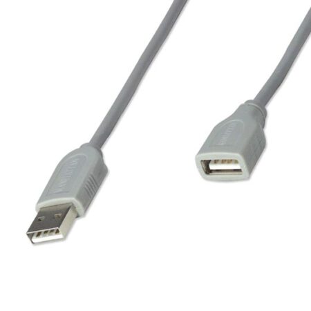 Cable Extension USB Macho USB Hembra 1.8 Metros Gris - Imagen 3