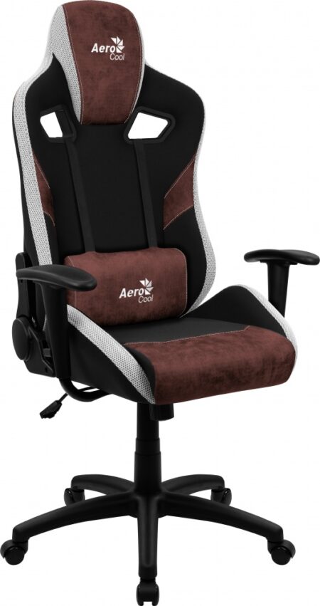 Aerocool Silla Gamer COUNT AeroSuede, hasta 150Kg, Negro/Rojo - Imagen 2