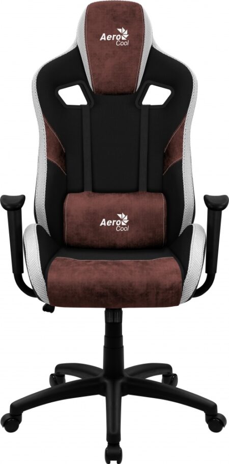 Aerocool Silla Gamer COUNT AeroSuede, hasta 150Kg, Negro/Rojo