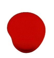 Mouse Pad Brobotix 500074R con reposa muñecas de gel, Color Rojo