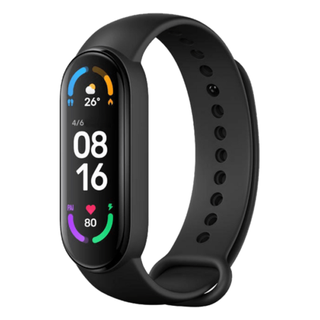 Band Xiaomi Mi Smart 6 Pantalla 1.56" AMOLED Cristal Templado Resistente al Agua Color Negro