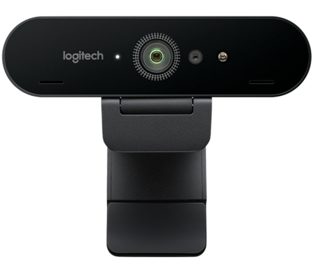 Logitech Webcam con Micrófono BRIO, 4K Ultra HD, 4096 x 2160 Pixeles, USB 3.0, Negro