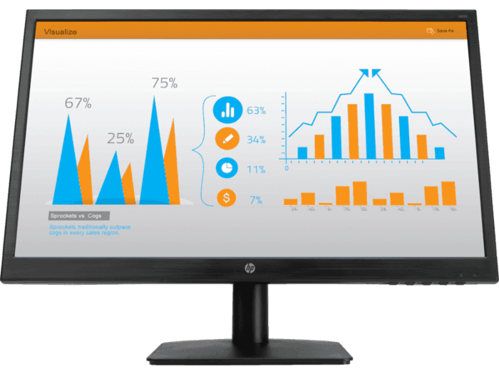 Monitor HP N223 LED 21.5'', Full HD, Widescreen, HDMI, Negro