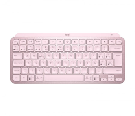 Teclado Logitech Mx Keys Mini, Inalámbrico, RF Wireless/Bluetooth, Rosa (Español)
