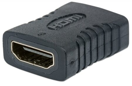 Manhattan Cople HDMI A Hembra - HDMI A Hembra, Conexión Recta, Negro