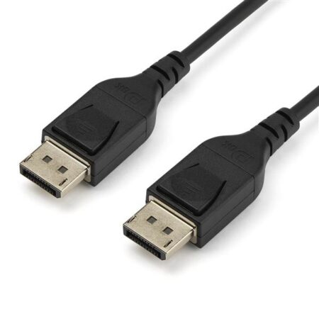 Cable DisplayPort con Certificación VESA DisplayPort 1.4 Macho - DisplayPort 1.4 Macho, 8K, 60Hz, 2 Metros, Negro