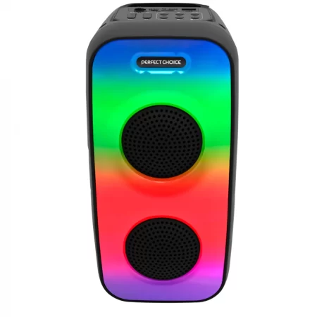 Perfect Choice Bafle Boreal, Bluetooth, Alámbrico/Inalámbrico, 8W RMS, USB, Negro