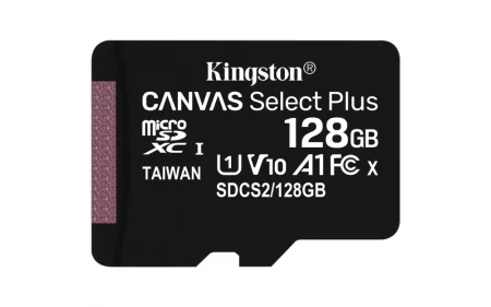 Memoria Flash Kingston Canvas Select Plus, 128GB MicroSDXC UHS-I Clase 10, con Adaptador